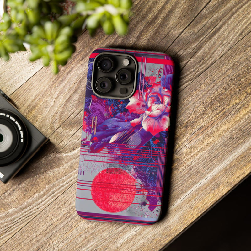 Abstracte Bloemmotieven met Neonaccenten