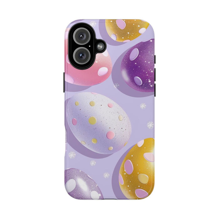 Glanzende Paaseieren met Stippenpatroon