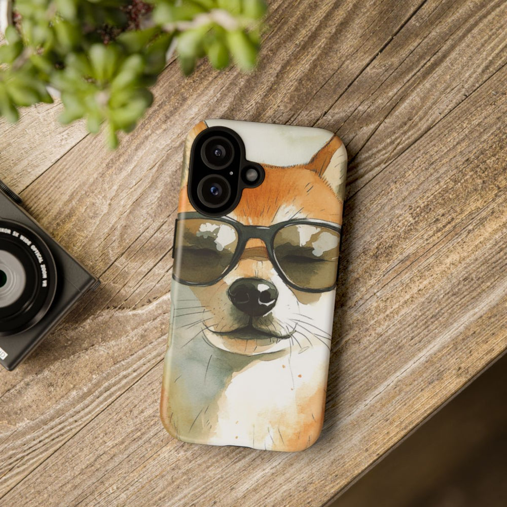 Stoere Shiba Inu met Zonnebril