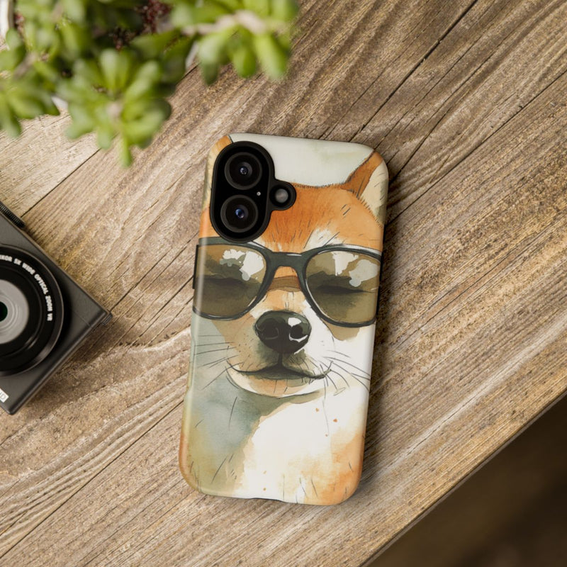 Stoere Shiba Inu met Zonnebril