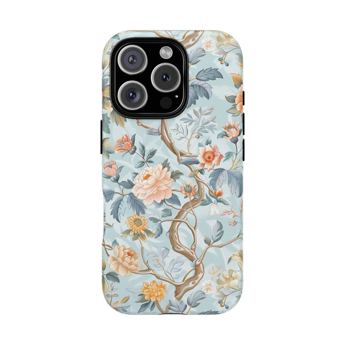 Pastel Chinoiserie Bloemenpatroon