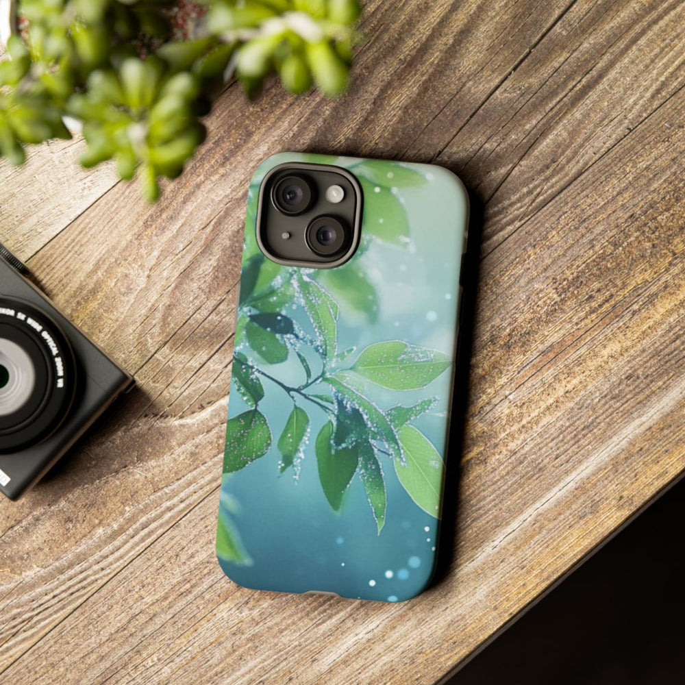 Dauwfrisse Groene Bladeren met Lichtbokeh