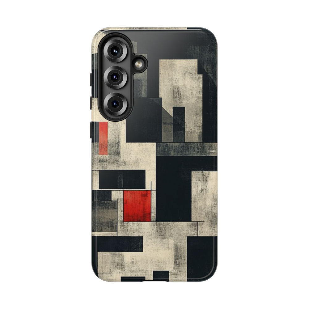 Abstract Geometrisch Patroon met Rode Accenten