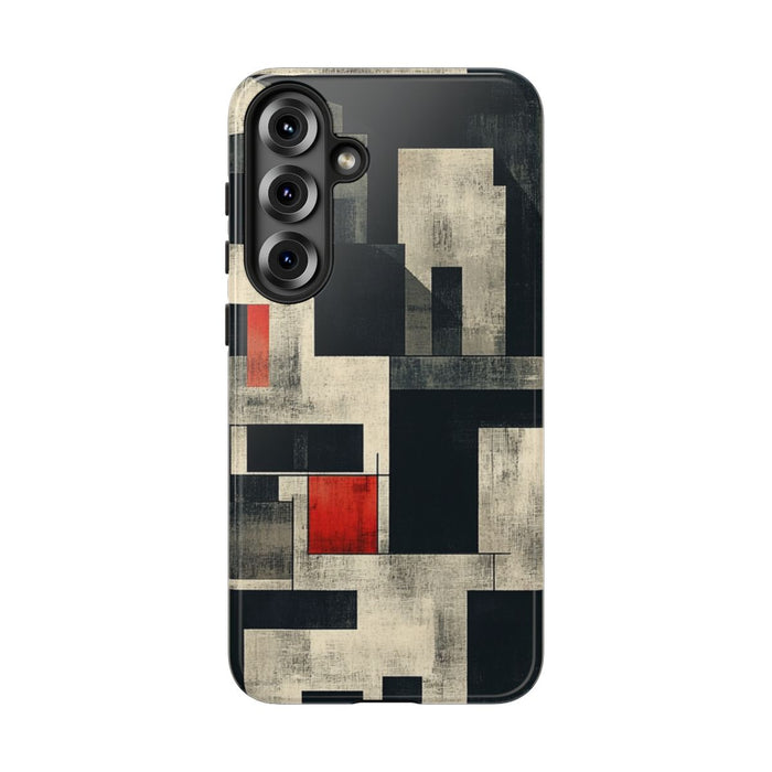 Abstract Geometrisch Patroon met Rode Accenten