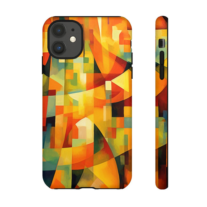 Abstracte Geometrische Vormen in Warme Kleuren