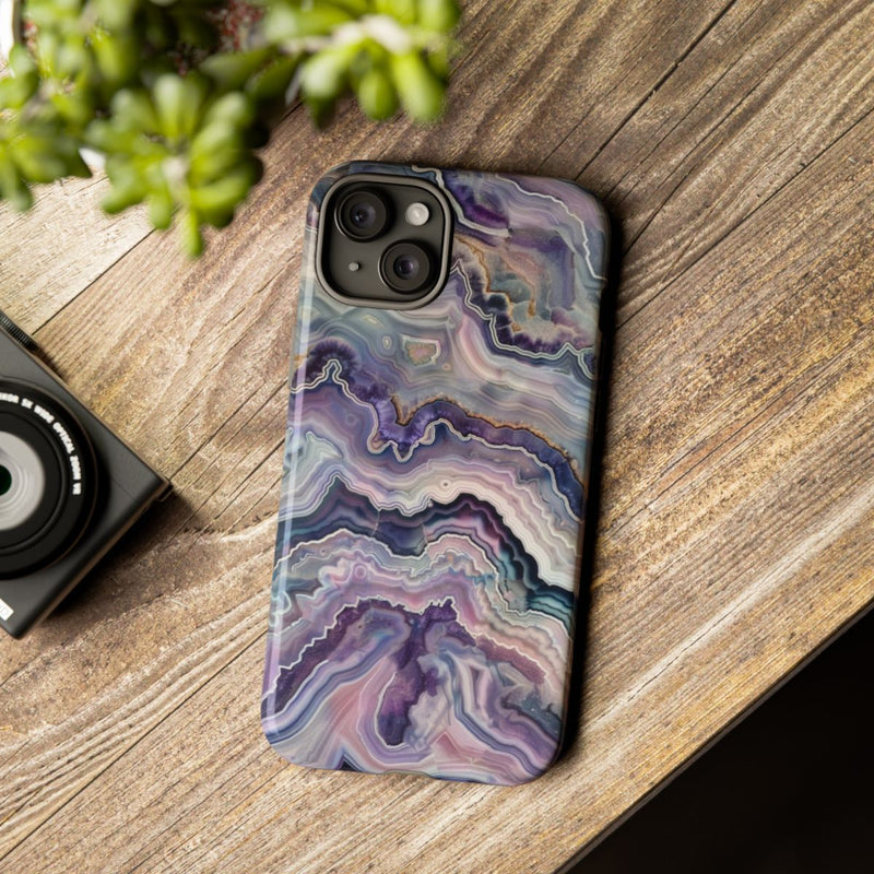 Paars-Blauw Geodepatroon