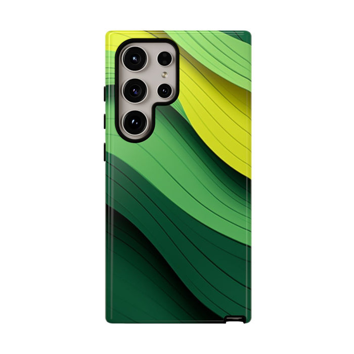 Groen-Geel Golvenpatroon