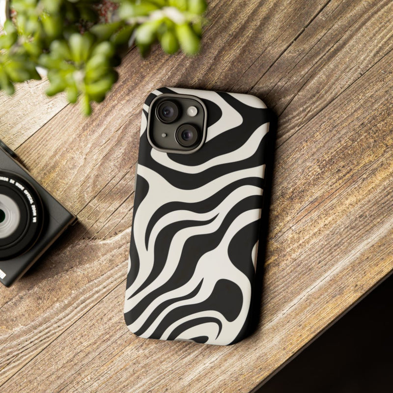 Zwart-Wit Abstract Zebra-Patroon