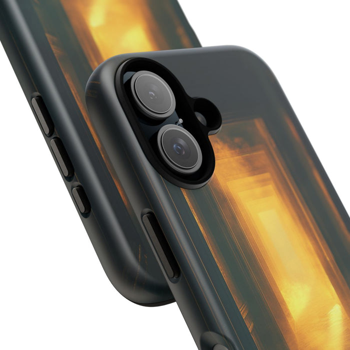 Mistige Gang met Gloeiend Licht