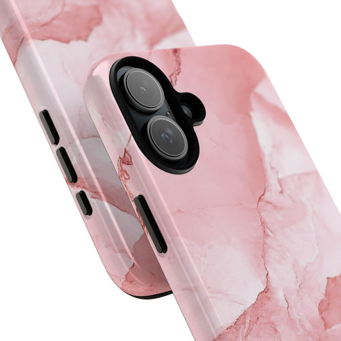 Roze Marmerstructuur met Glanzende Afwerking