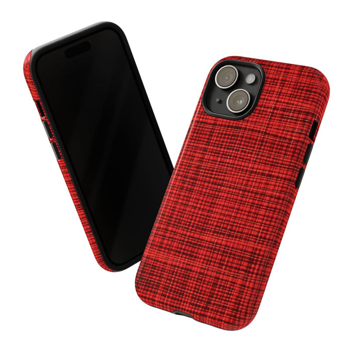 Rood Geruit Textielpatroon