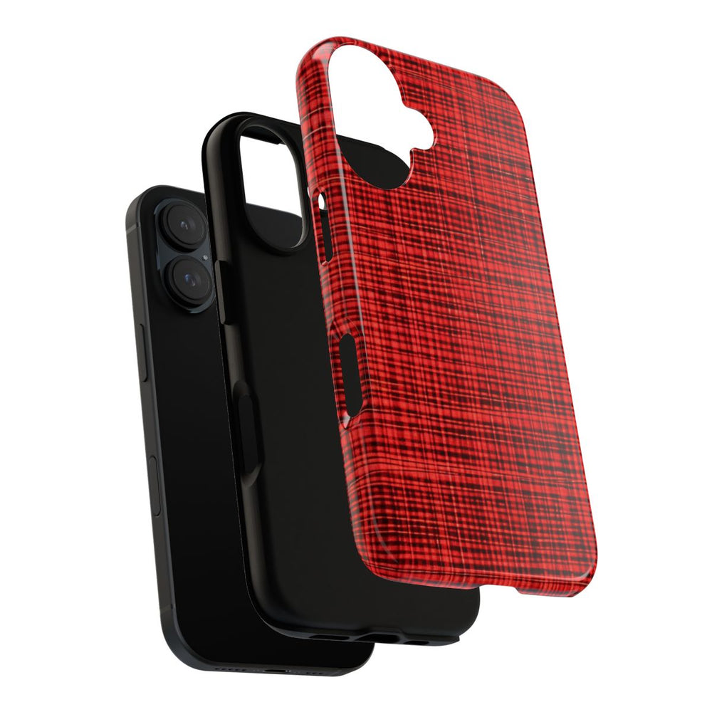 Rood Geruit Textielpatroon