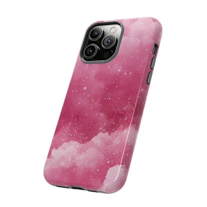 Roze Glitterwolkenpatroon