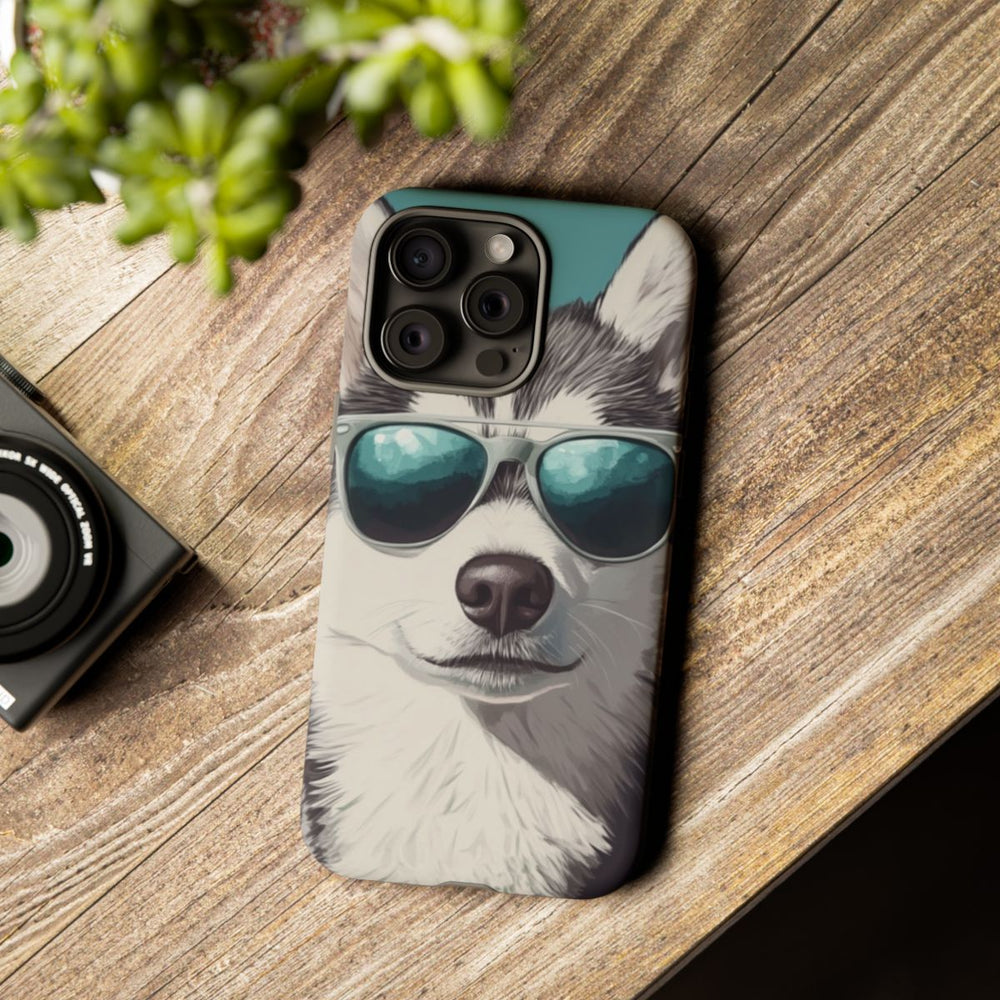 Stoere Husky met Zonnebril