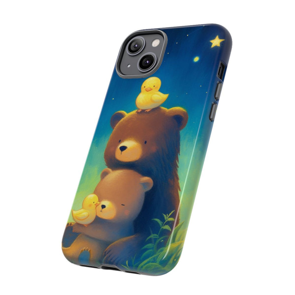 Schattige Beren en Eendjes onder Sterrenhemel