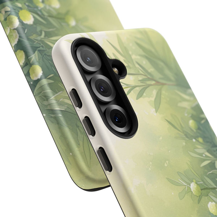 Groene Botanische Waterverf Illustratie