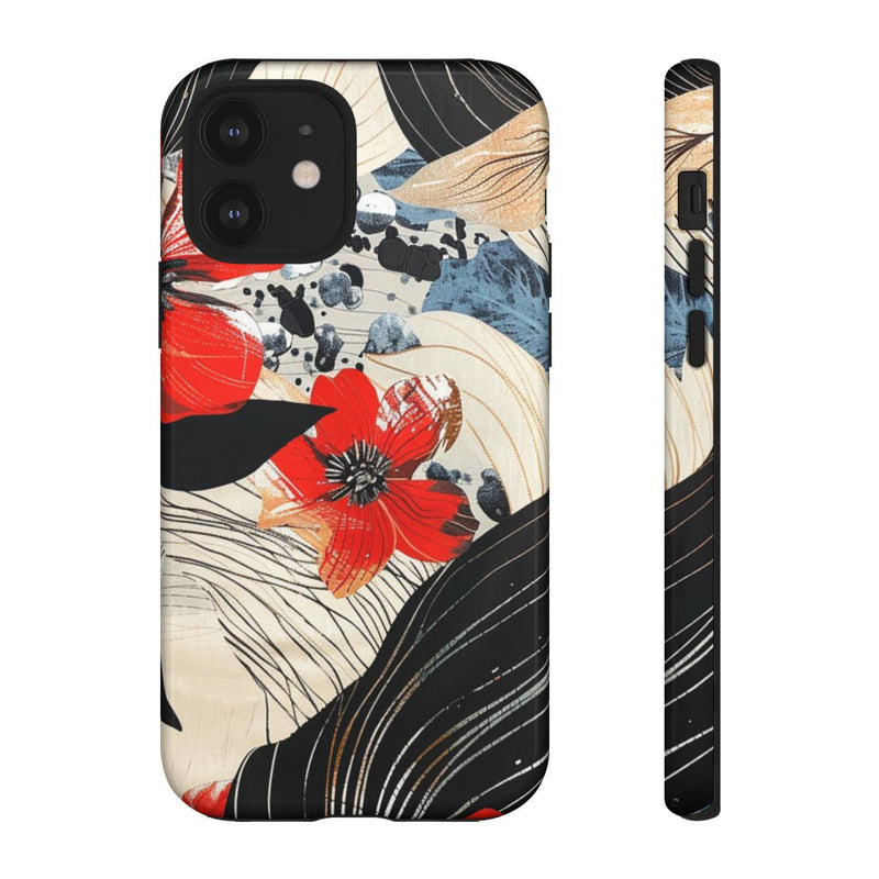 Rood Bloemen Abstract Patroon