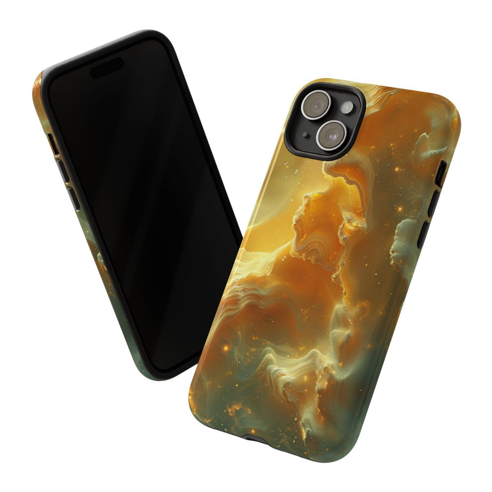 Gouden Nebula Abstract Design