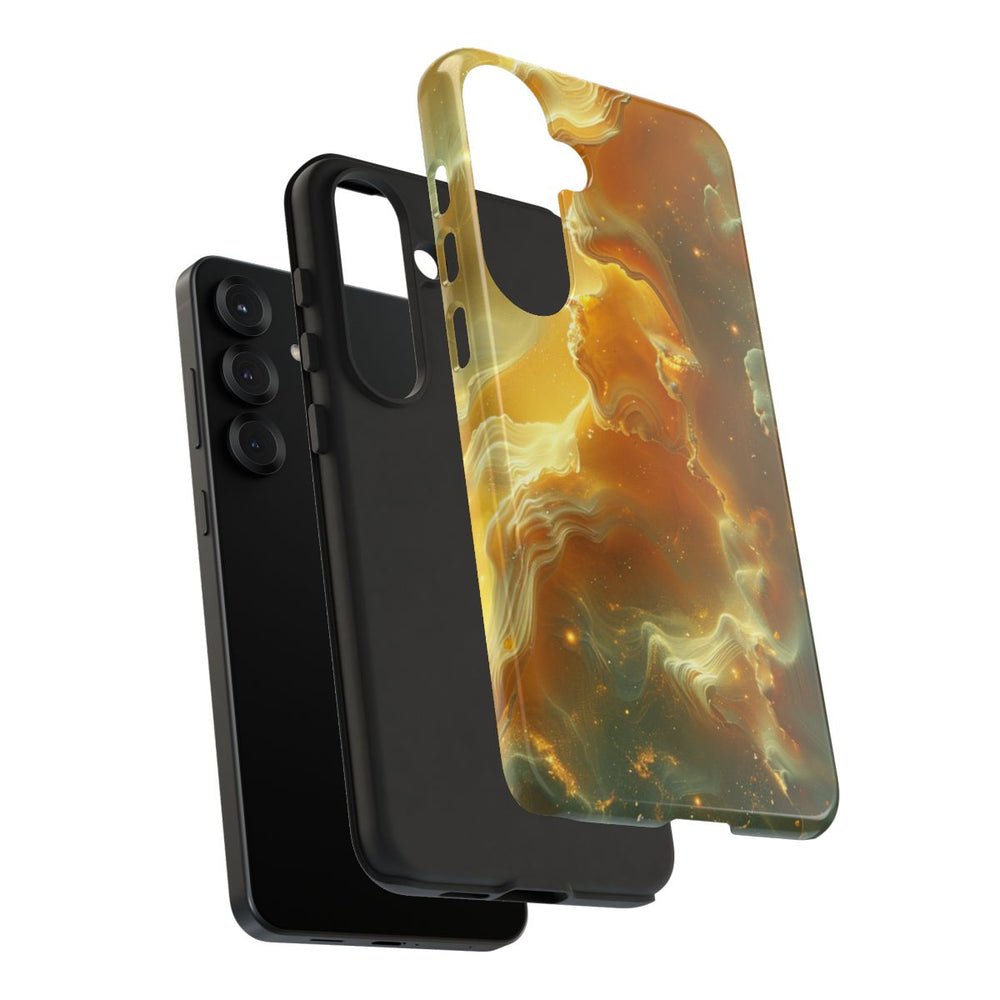 Gouden Nebula Abstract Design