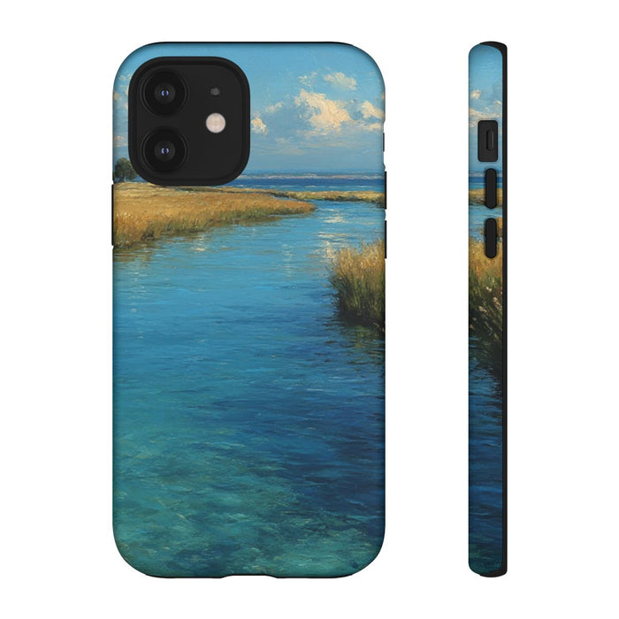 Blauw Waterdelta Landschap
