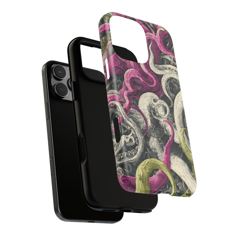 Gedetailleerd Tentakelpatroon met Wervelende Swirls