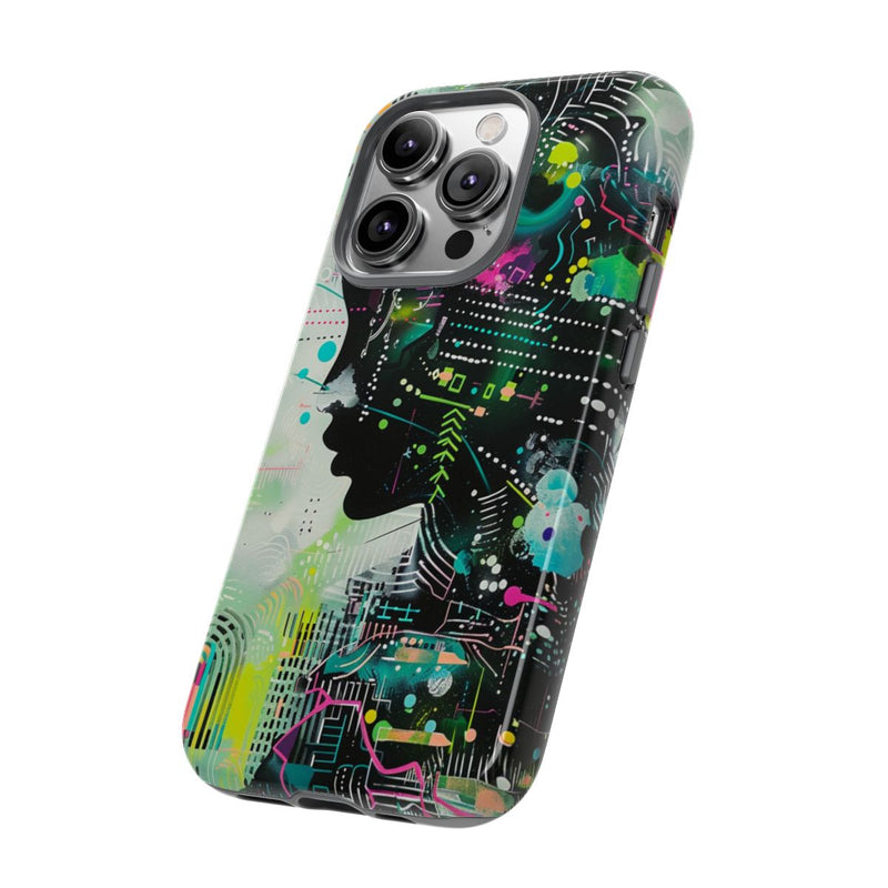 Abstract Neon Geometrisch Profiel