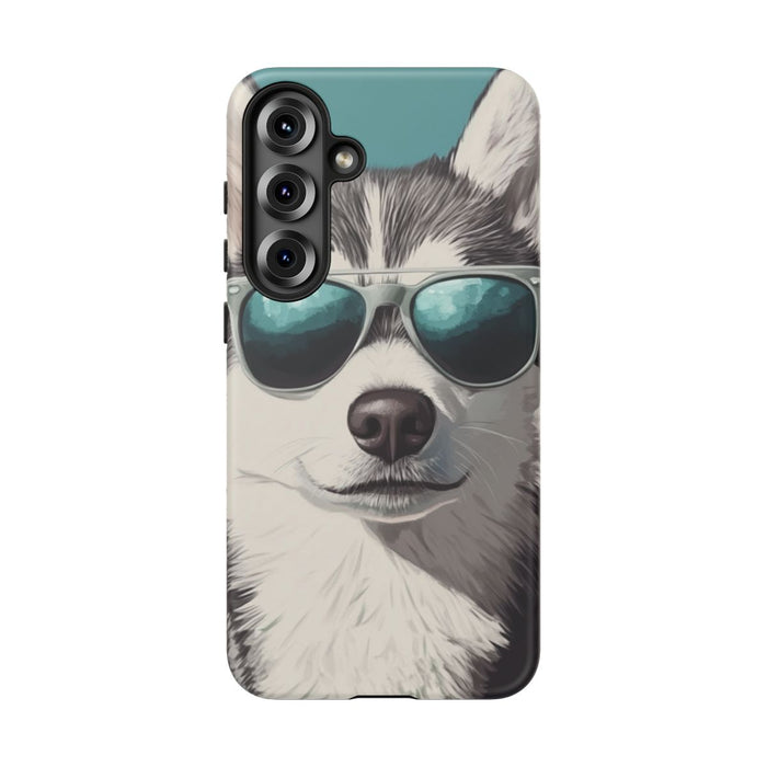 Stoere Husky met Zonnebril