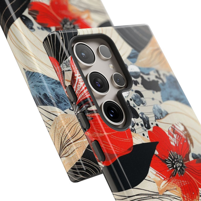 Rood Bloemen Abstract Patroon