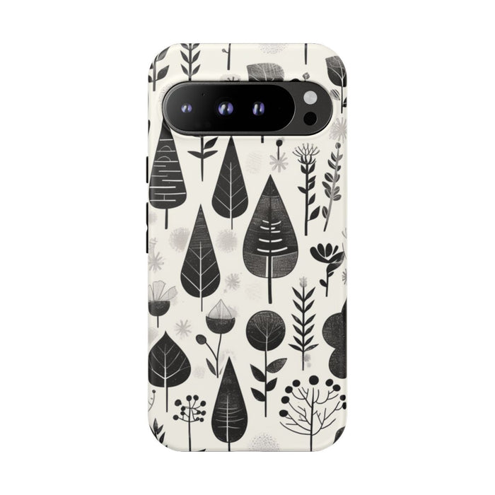 Monochroom Botanisch Patroon