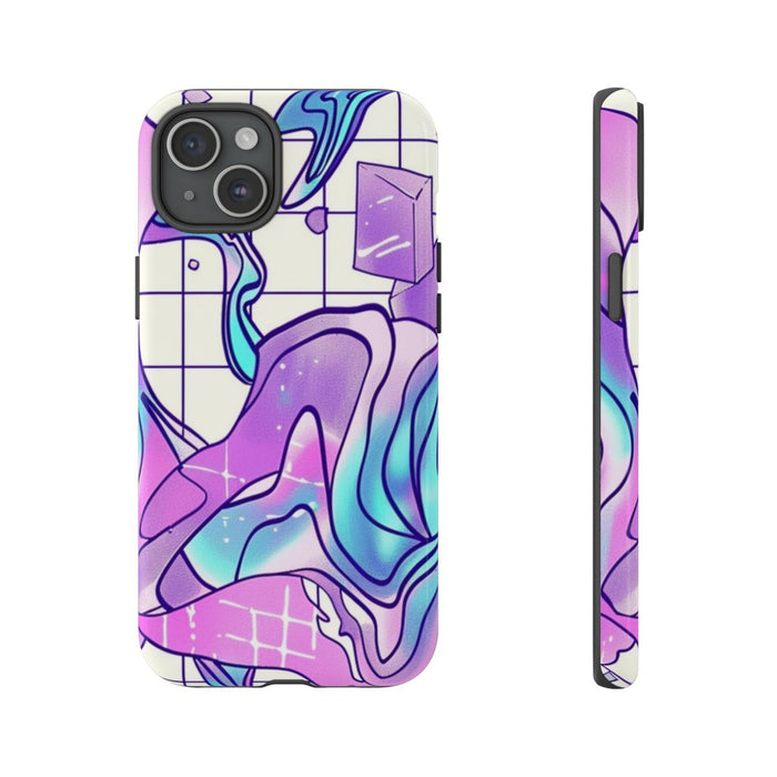 Abstract Kristal Vaporwave Patroon
