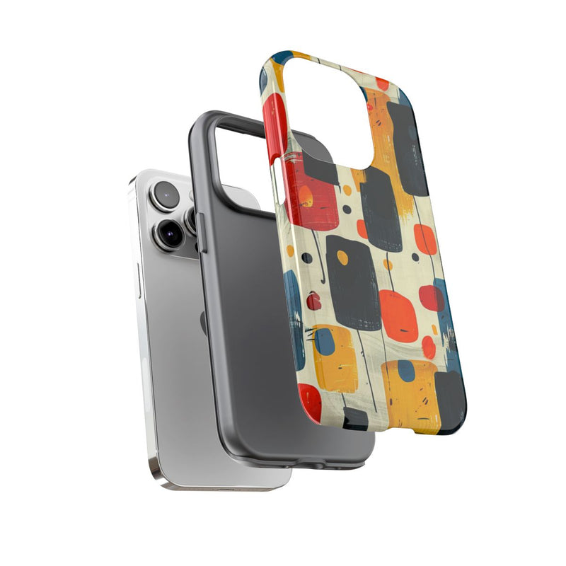 Mid-Century Abstract Geometrisch Patroon