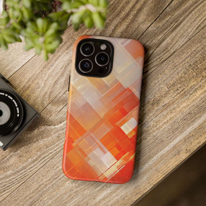 Abstract Geometrisch Oranje Patroon