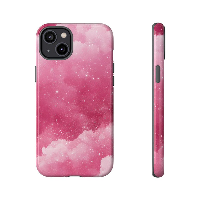 Roze Glitterwolkenpatroon