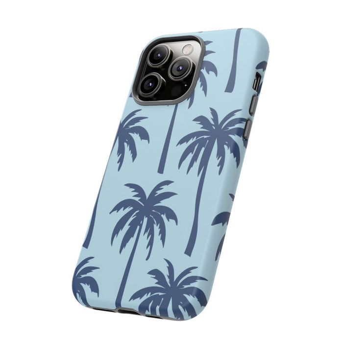 Blauw Palmbomenpatroon
