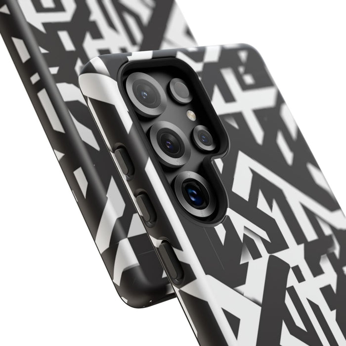 Zwart-Wit Geometrisch Patroon