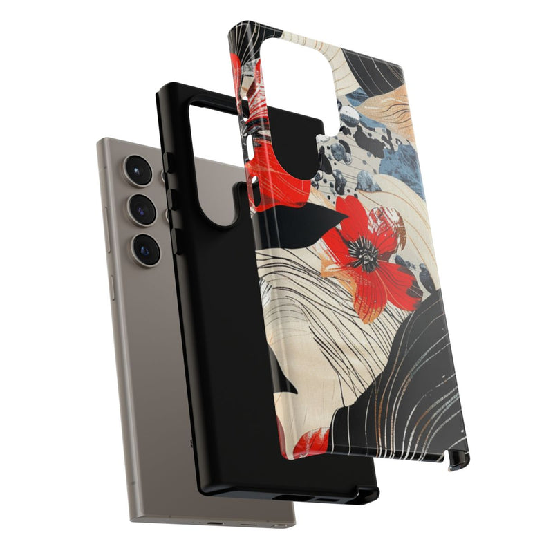 Rood Bloemen Abstract Patroon