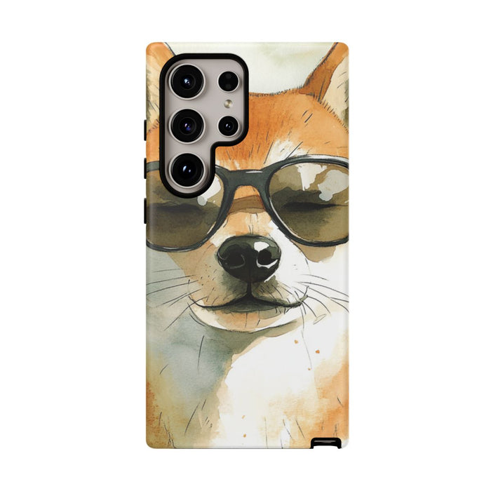 Stoere Shiba Inu met Zonnebril