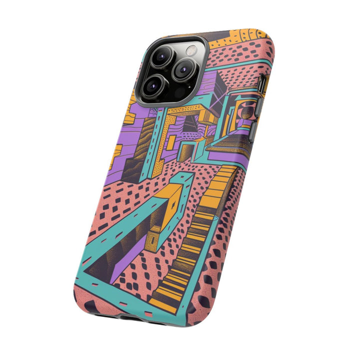 Geometrisch Abstract Patroon met Dieptewerking