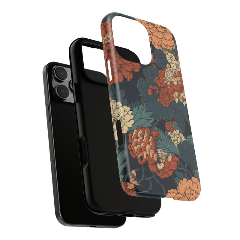 Vintage Bloemenpatroon in Warme Kleuren