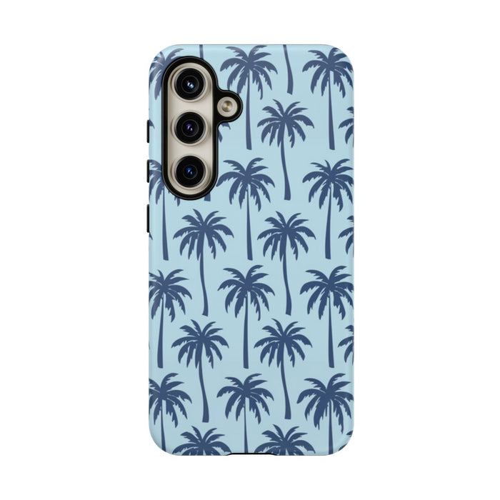 Blauw Palmbomenpatroon
