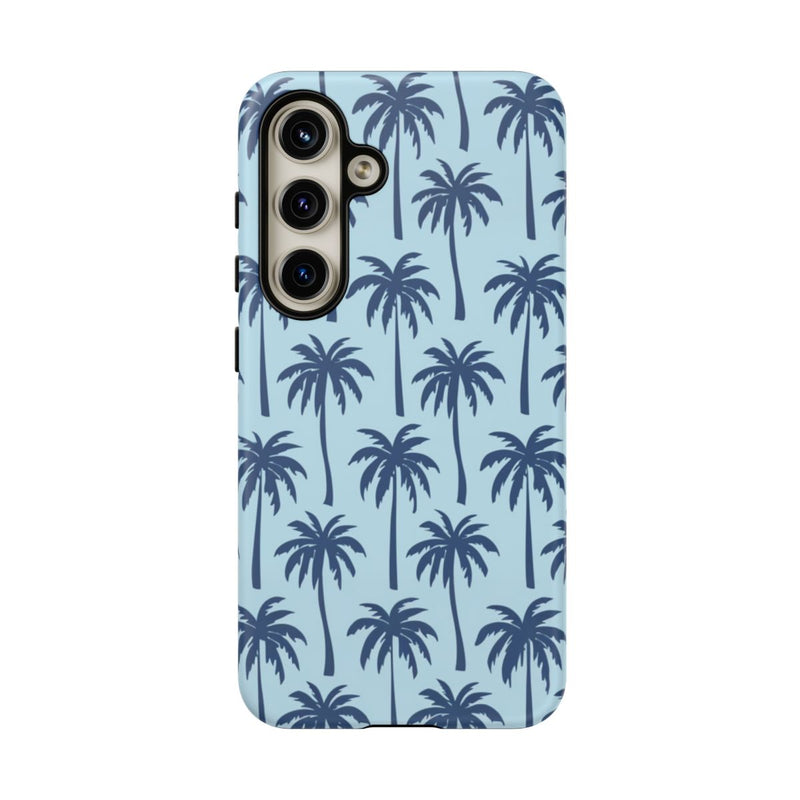Blauw Palmbomenpatroon