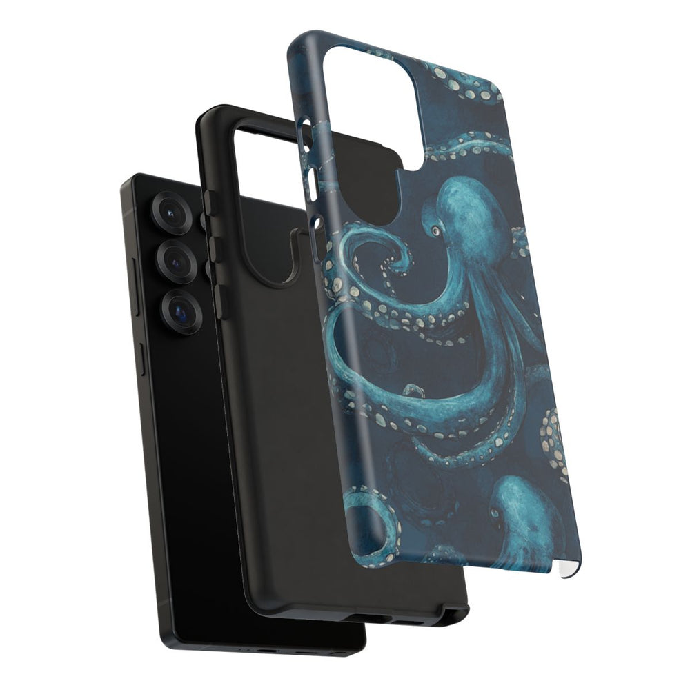 Blauw Octopus Tentakelpatroon