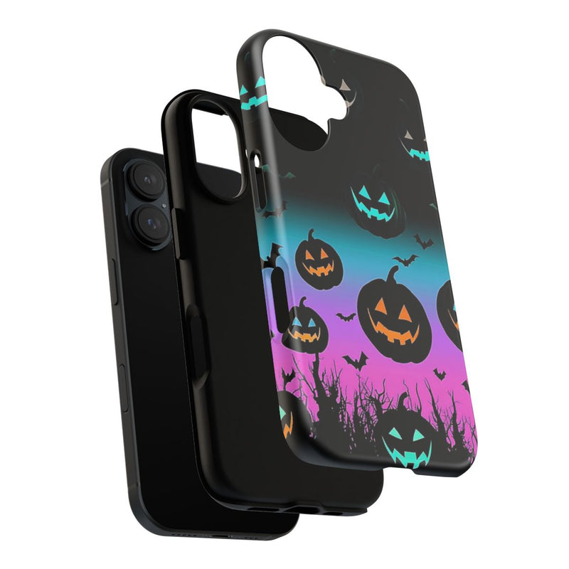 Gloeiende Halloween Pompoenen en Vleermuizen