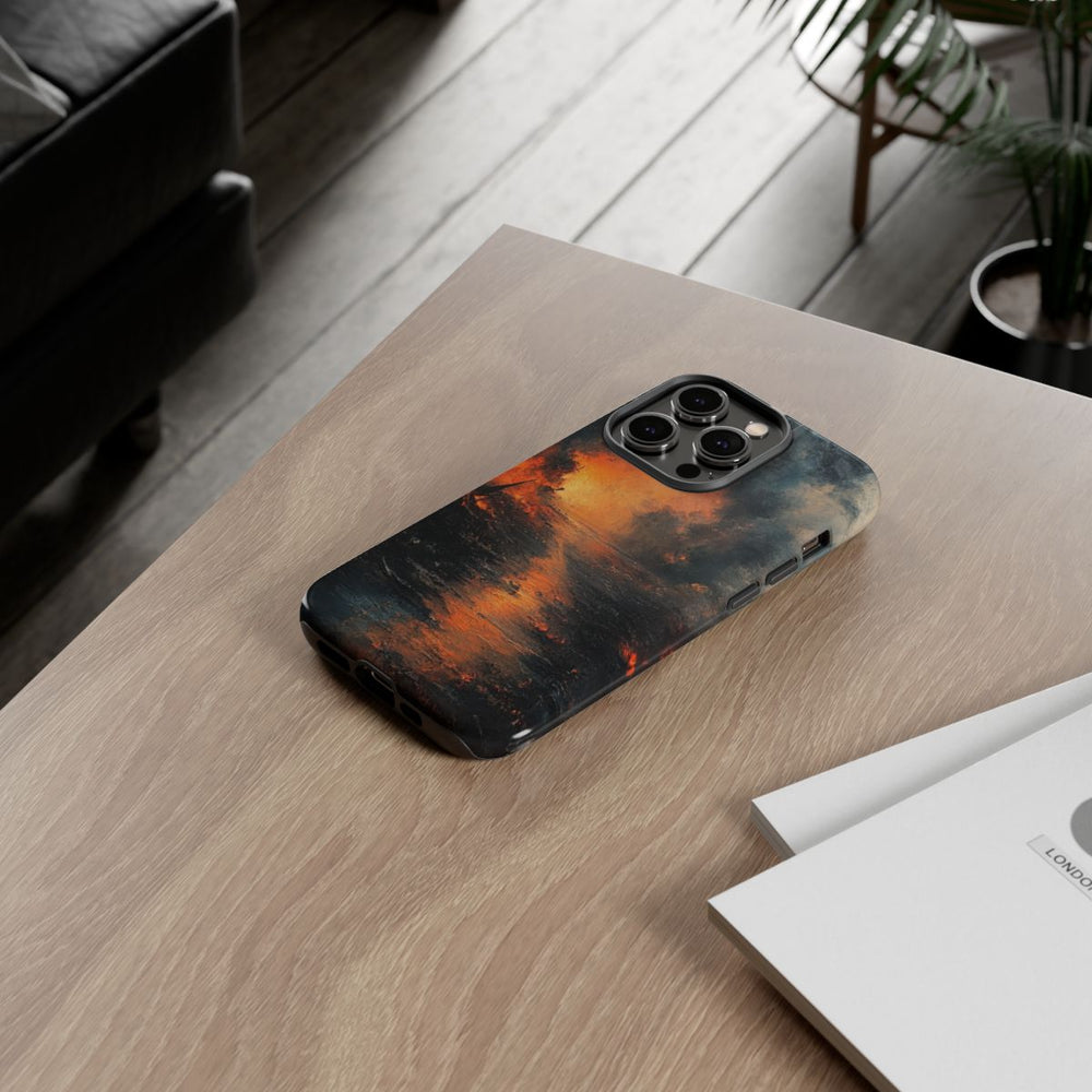 Vurige Landschap met Rook