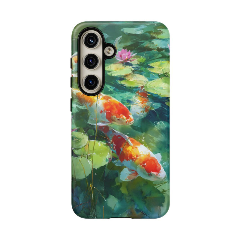 Koi Karpers en Waterlelies