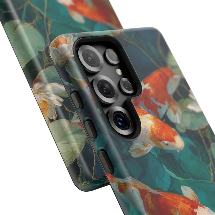 Kleurrijke Koi Karpers en Waterlelies