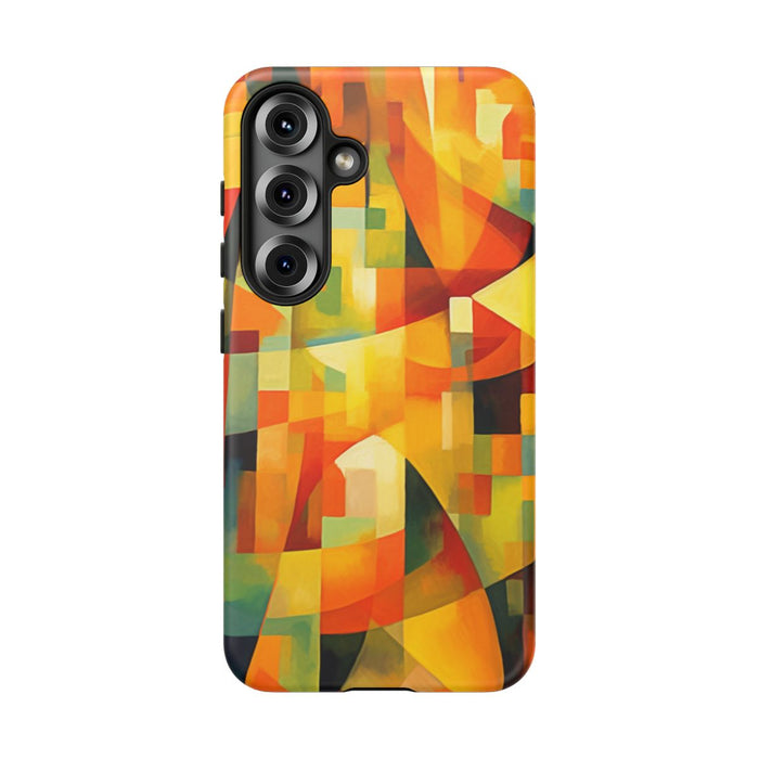 Abstracte Geometrische Vormen in Warme Kleuren