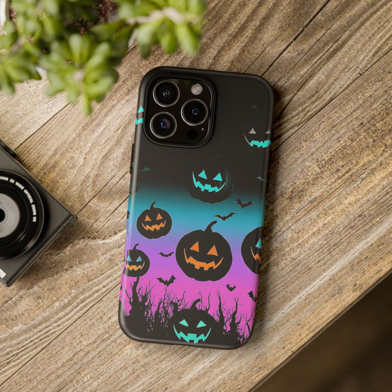 Gloeiende Halloween Pompoenen en Vleermuizen