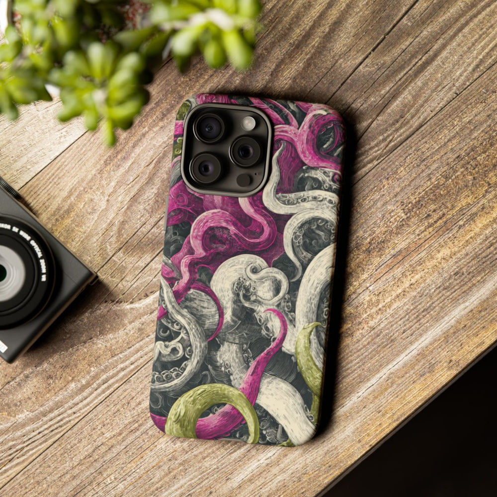 Gedetailleerd Tentakelpatroon met Wervelende Swirls