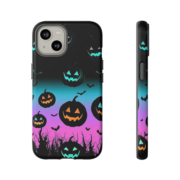 Gloeiende Halloween Pompoenen en Vleermuizen